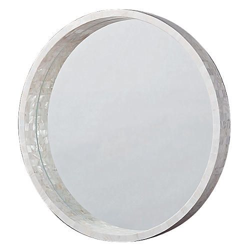 Medium 30 Mother Of Pearl Mirror Luxury Mirrors Medium 30 Mother Of Pearl Mirror, Round Mother Of Pearl Mirror