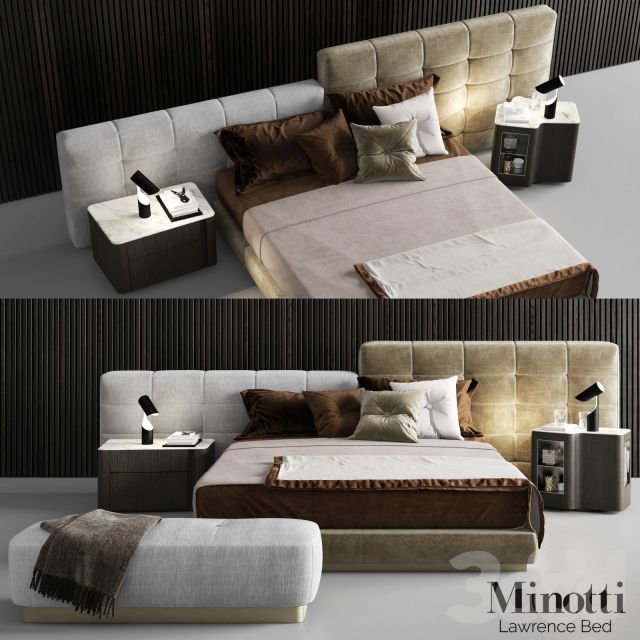 Minotti Lawrence Bed Interior Deco, Luxury Interior, Bedroom Interior, House Interior, Modern Luxury Bedroom, Luxurious Bedrooms, Bedroom Headboard, Headboards For Beds, Minotti Furniture