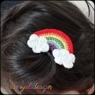 Samyelinin Örgüleri: Gökkuşağı Toka Tarifi 🌈 Crochet Hair Clips, Crochet Hair Styles, Double Crochet, Single Crochet, Crochet Rug, Crochet Hats, Sewing Top, Bee Free, Magic Ring