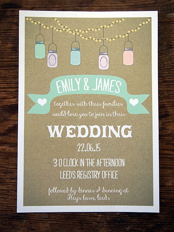 vintage wedding invitation
