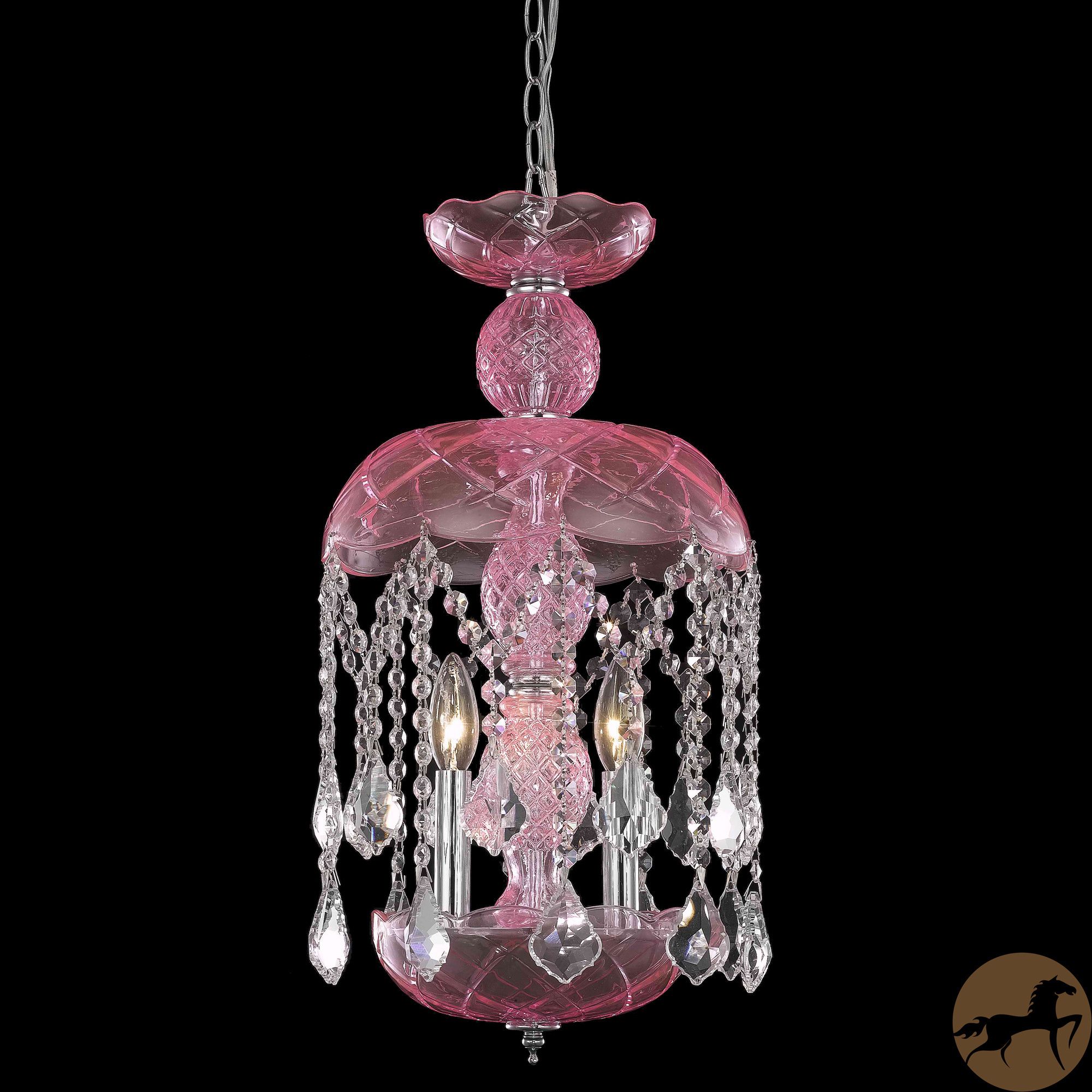 Crystal Chandelier Chandeliers Lighting with Pink Color Crystal Chandelier Chandeliers Lighting with Pink Color