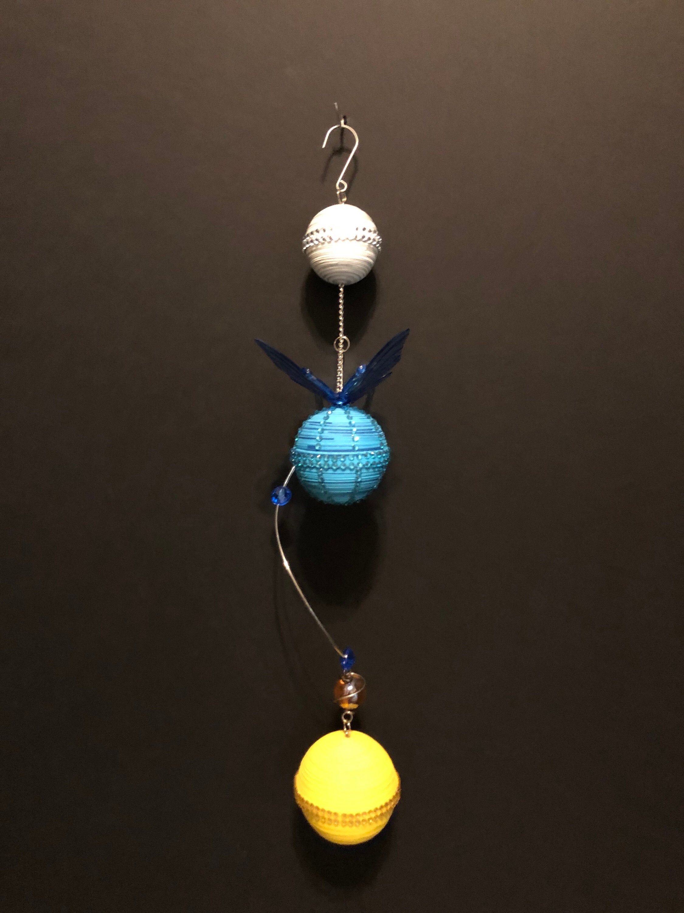 paper strips Moon 3D Quilling Earth and Sun Ornament 18 3mm