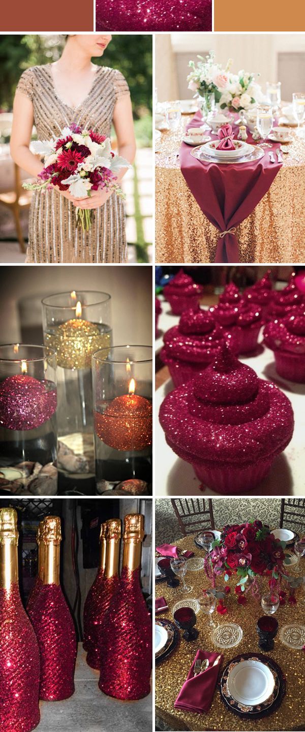 50 burgundy quinceanera themes