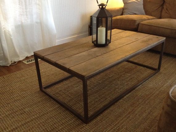 Hand Welded Reclaimed Top Coffee Table By Chadroberts On Etsy