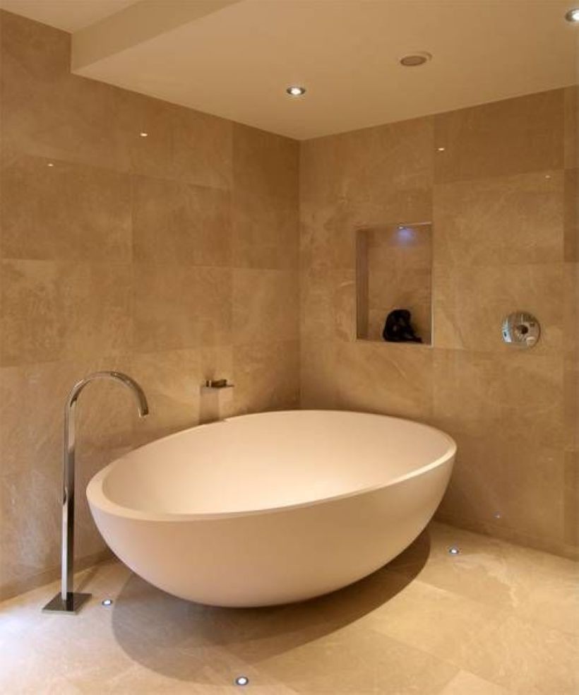 Badrum Beige 38 Incredible Bathroom Tile Design with Massive Impact - HOMEFULIES