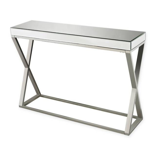 Sterling Industries Klein Mirror And Stainless Console Table - Sterling Industries Accent Furniture Sterling Industries Klein Mirror And Stainless Console Table - Sterling Industries Accent Furniture