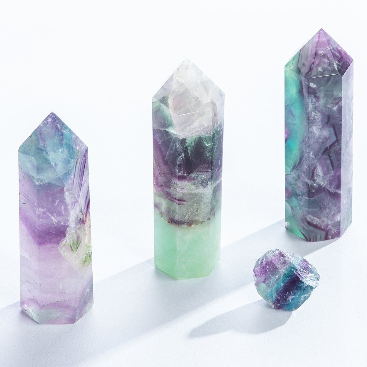 92EA Fluorite Crystal Stone Bar Ornaments Home Decor Sculpture DIY Gem Natural 92EA Fluorite Crystal Stone Bar Ornaments Home Decor Sculpture DIY Gem Natural