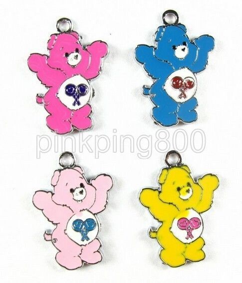 3510pcs Brown bear charms craft supplies moveable enamel charms