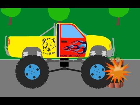 Мультики раскраска монстр трак 57