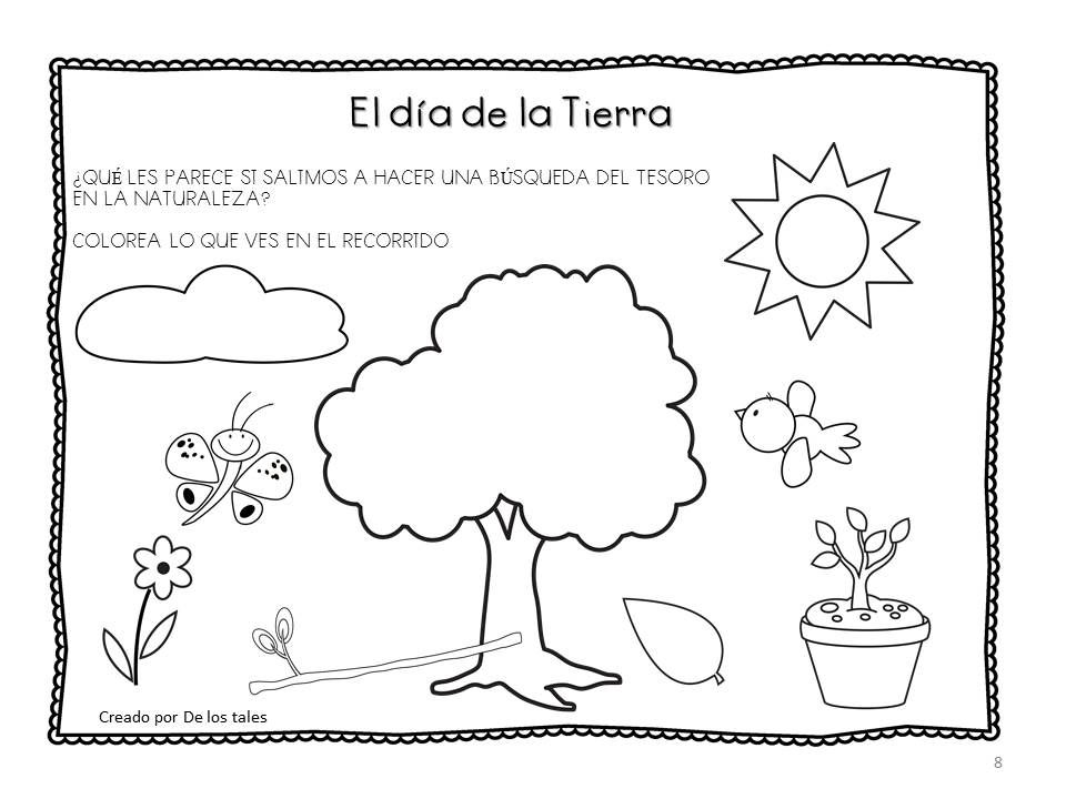 Día De La Tierra De Los Tales Día De La Tierra Cuidado De La Naturaleza Medio Ambiente Para Colorear