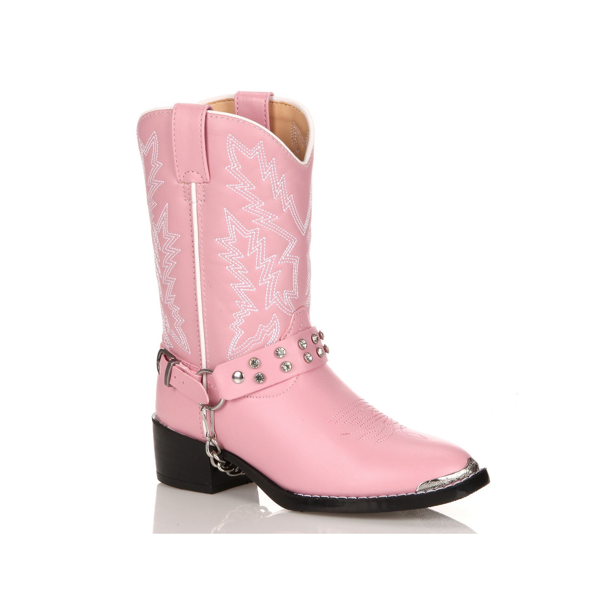 Laredo LC2212 Children/'s Pink with Concho Harness Cowgirl Cowboy Boots