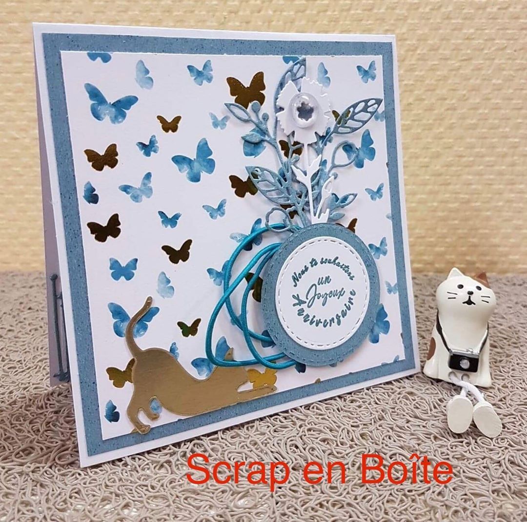 Scrap En Boite Sur Instagram Carte Danniversaire Carterie Faitmais Happybirthday Chat Papillon Bleu Mariposa Decor Frame Scrap Scrap En Boite Sur Instagram Carte Danniversaire Carterie Faitmais Happybirthday Chat Papillon Bleu Mariposa Decor Frame Scrap