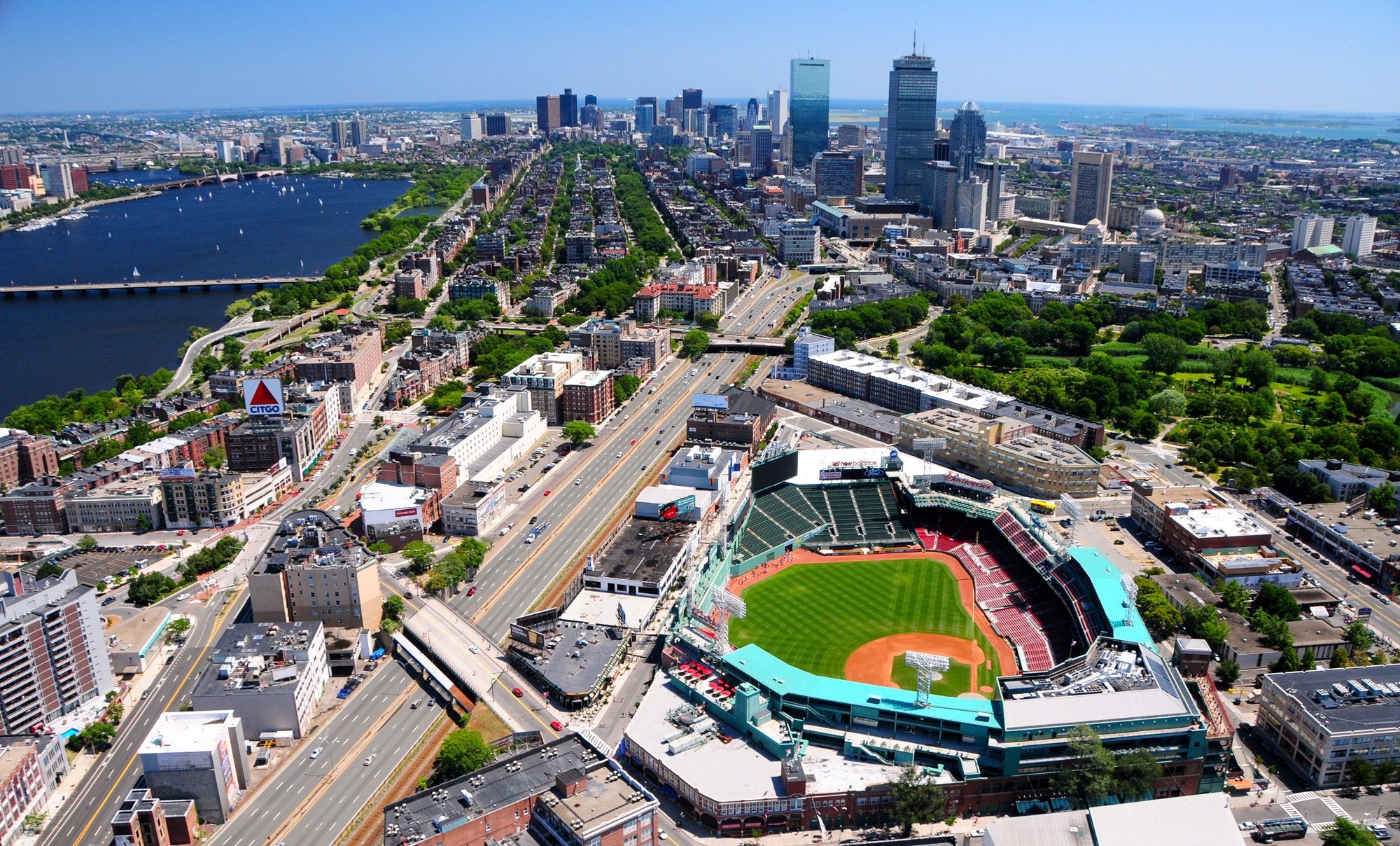 Aerial View Of Fenway Park On July 2011 In Boston Massachusetts East aerial-view-of-fenway-park-on-july-2011-in-boston-massachusetts-east