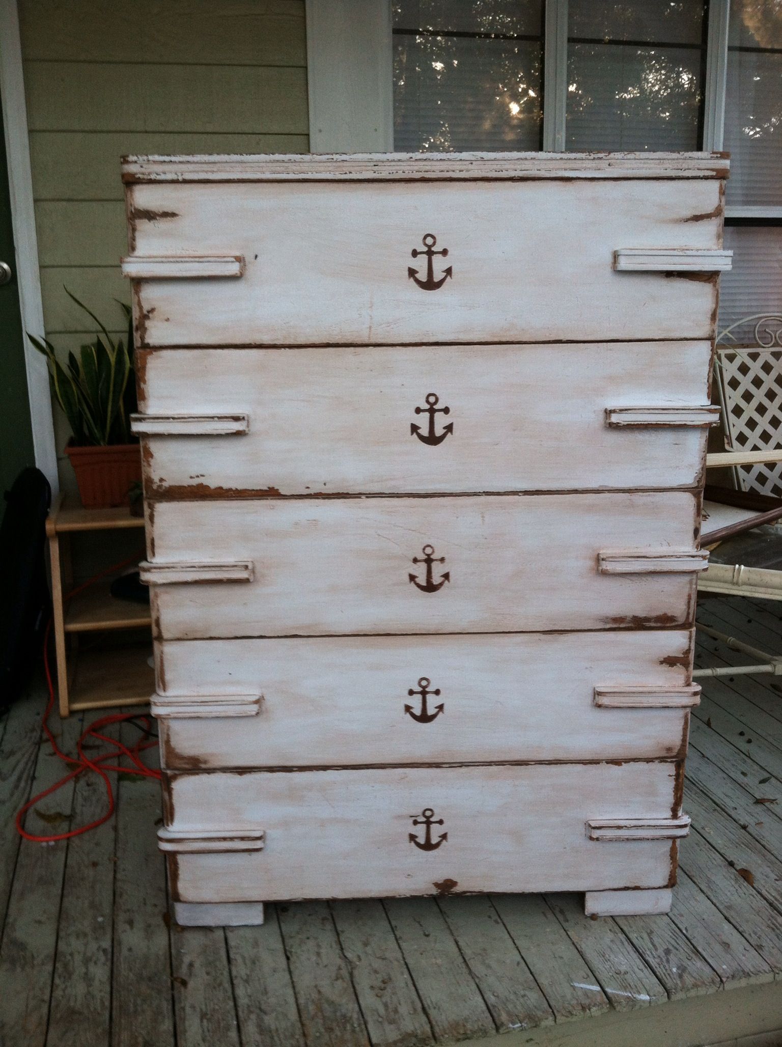 Distressed Anchor Dresser Things I Ve Made Pinterest Distressed Anchor Dresser