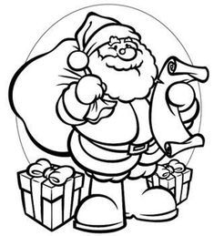 ... Read moreGifts Santa Coloring Page