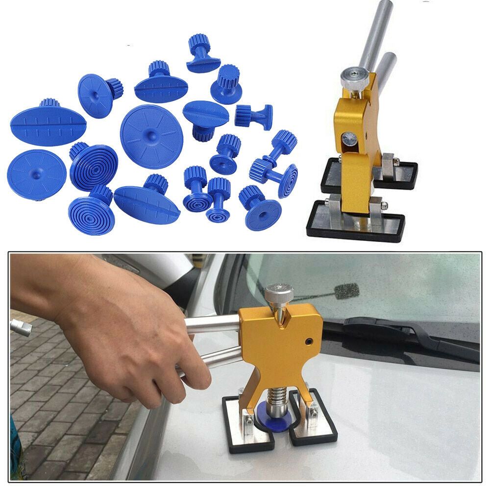 Hot Car Puller /& 9Pcs Glue Tabs Car Tool Kit Slide Hammer Dent Repair Kit