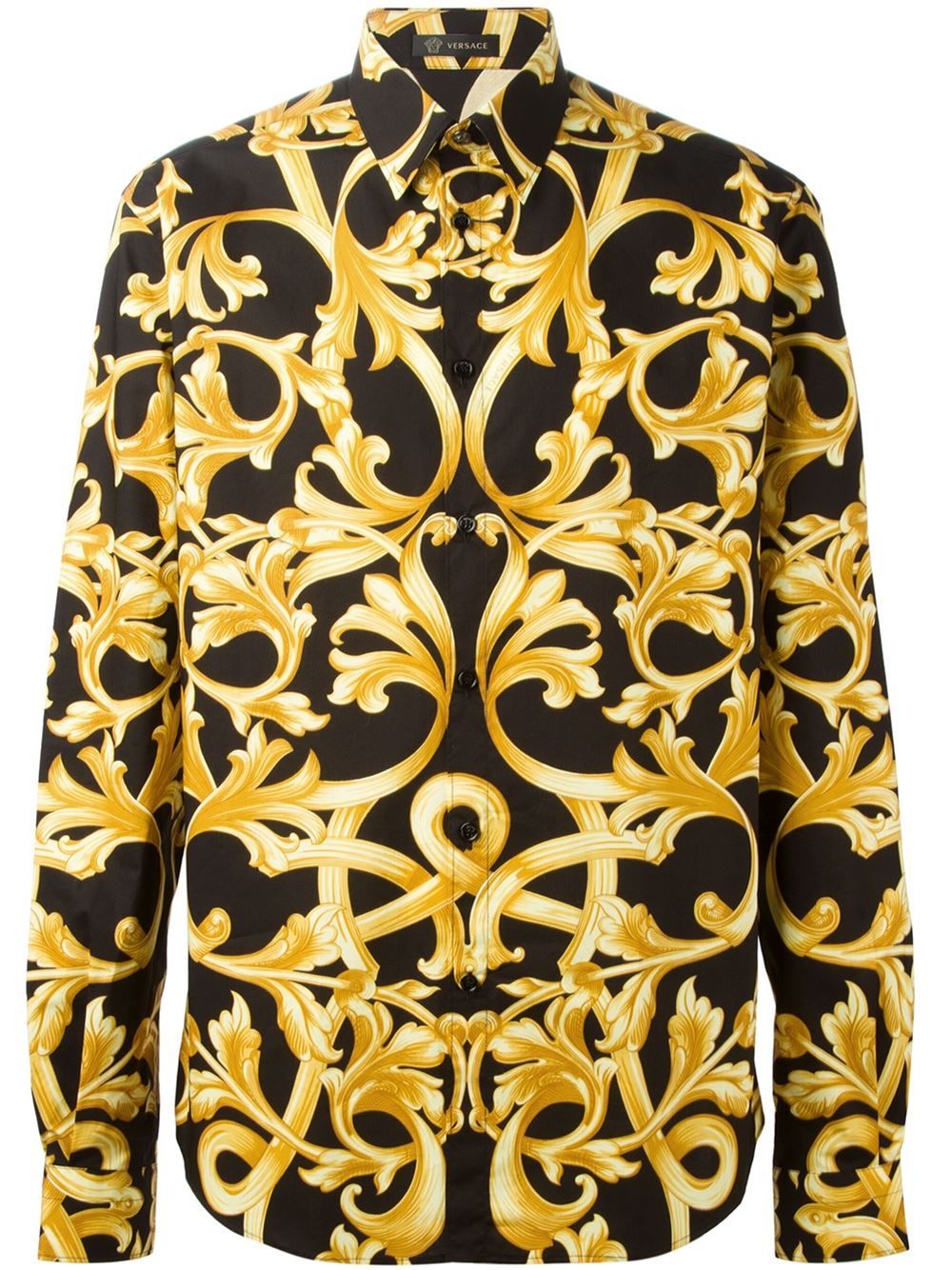 Versace Baroque Print Shirt - Luisa Boutique - Farfetch.com | Modestil ...