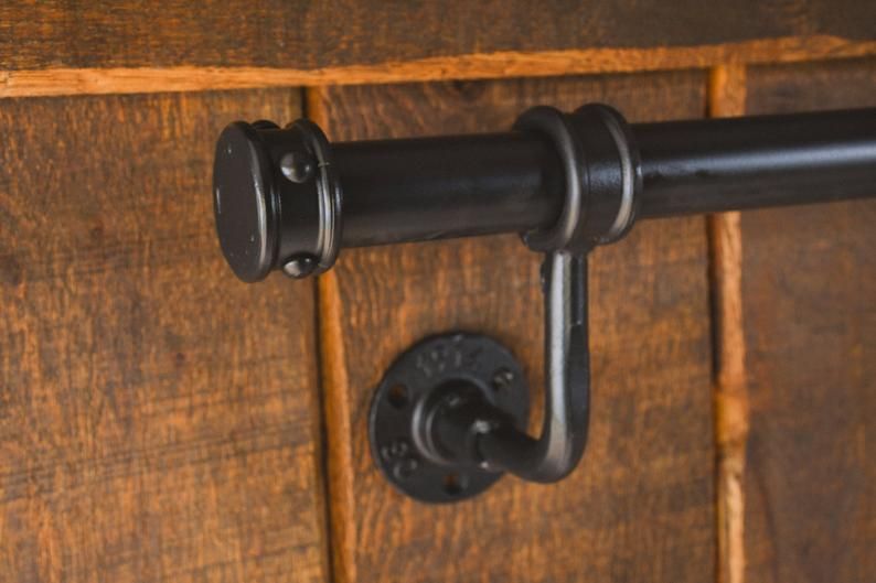 Dach Korridor Innen- und Au/ßen Schwarz Treppengel/änder Griffe Komplett-Set.Vintage Schmiedeeisen verzinktem Rohr Treppengel/änder 30-500cm Size : 30cm GJIF Handlauf