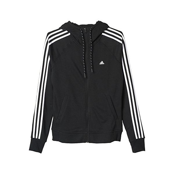 adidas Damen Hoodie Essentials 3 Streifen Kapuzenjacke Jacken von adidas für Frauen günstig online kaufen bei