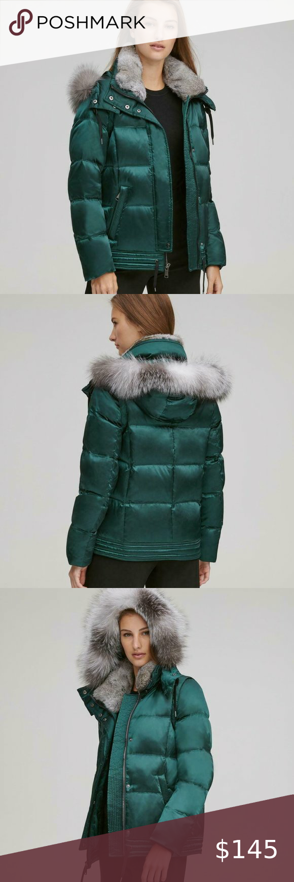 Andrew Marc Jade Lillie Satin Down Bomber Jacket | Bomber Jacket, Bomber Coat, Jackets