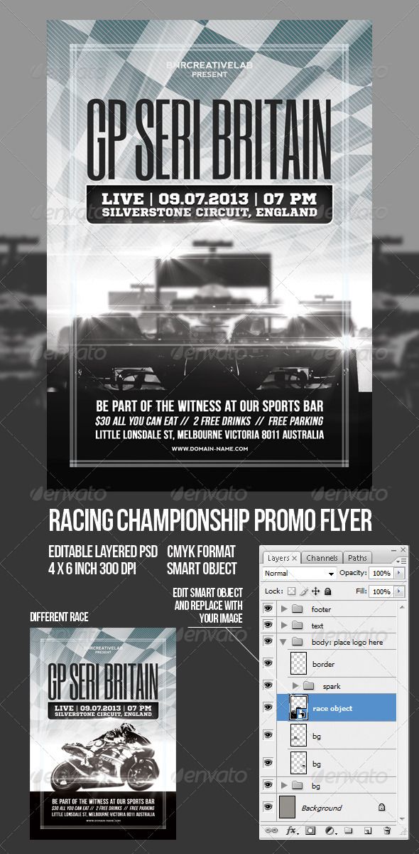racing event promo flyer template flyer template and event flyers