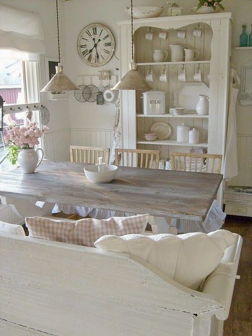 Crea un comedor shabby chic con estas ideas | French country decor ... Crea un comedor shabby chic con estas ideas | French country decor ...