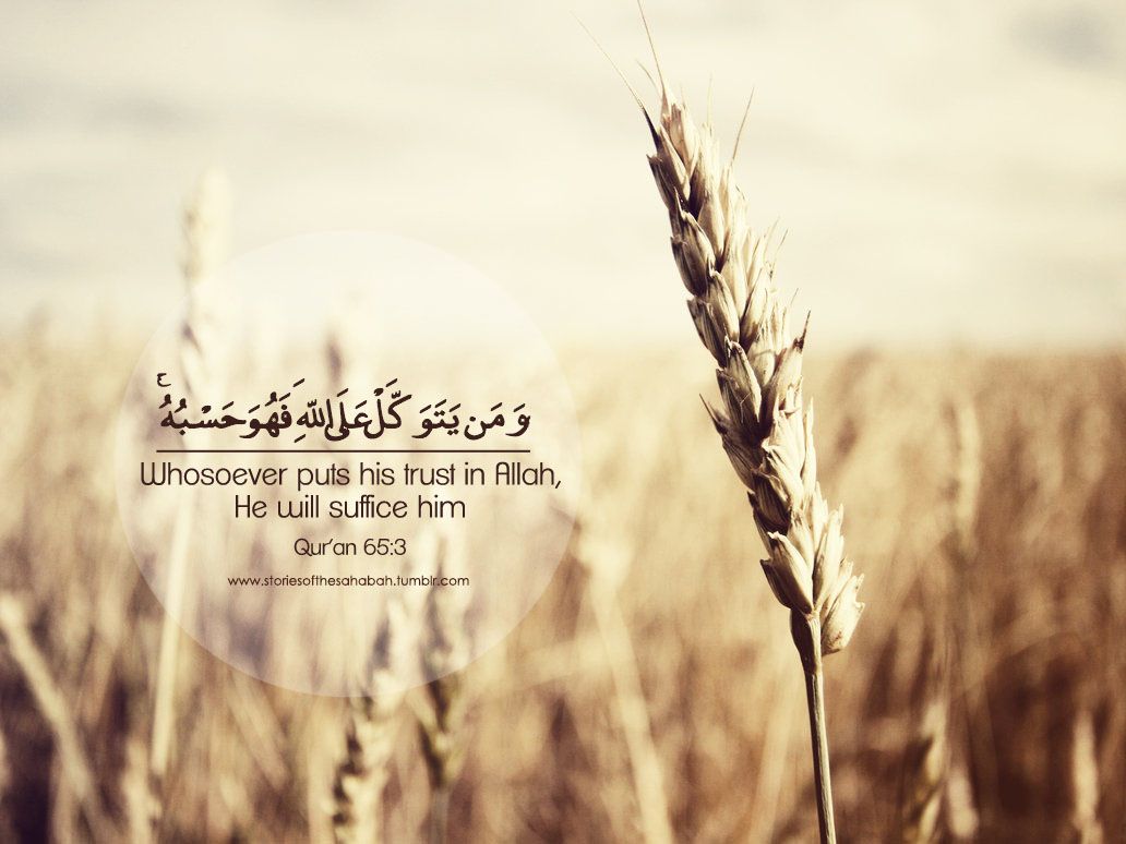 Whosoever Puts His Trust In Allah Quran 65 3 Quran Quotes Quran Allah