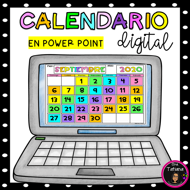 Spanish Digital Morning Calendar Calendario Digital En Power Point Digital Calendar Dual Language Classroom Digital Learning calendario digital español