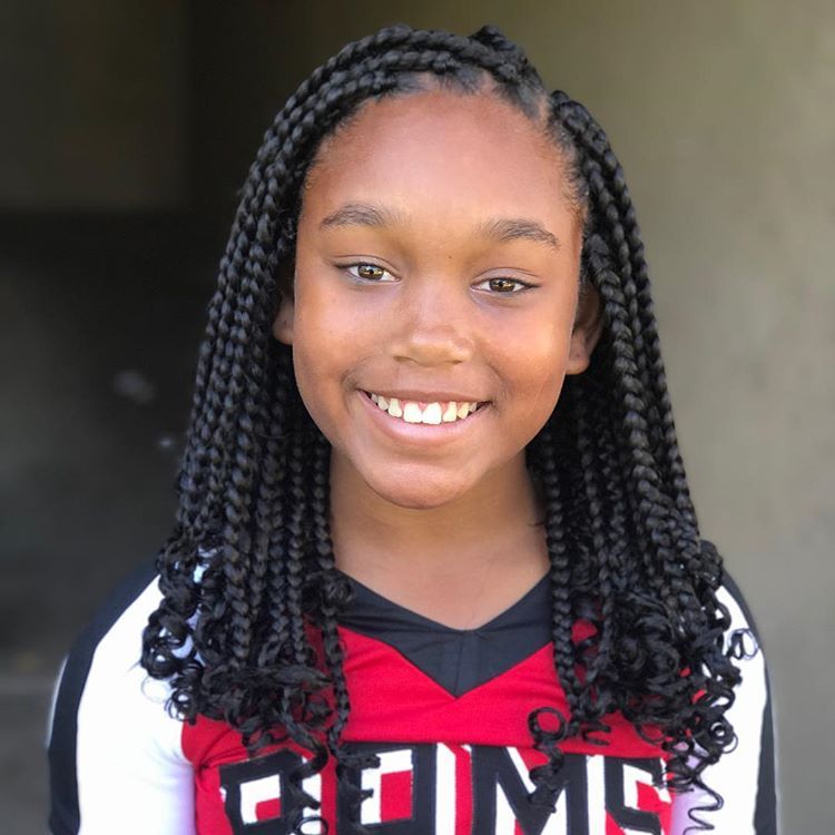 Kids medium box braids ✨🔑 #orlandobraider #orlandohair #hairbykey #orlandokidsstyles #orlandokidbraids Black Kids Hairstyles, Black Girl Braided Hairstyles, Girls Hairstyles Braids, Little Girl Hairstyles, Baby Hairstyles, Teenage Hairstyles, Simple Hairstyles, Hairstyle Braid, Short Hairstyles