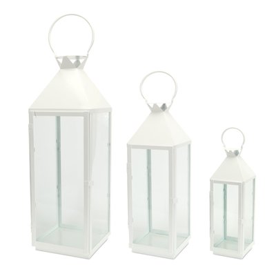 Wood /& Stainless Steel Garden Wedding 70 cm H Candle Lantern Extra Tall Indoor Outdoor