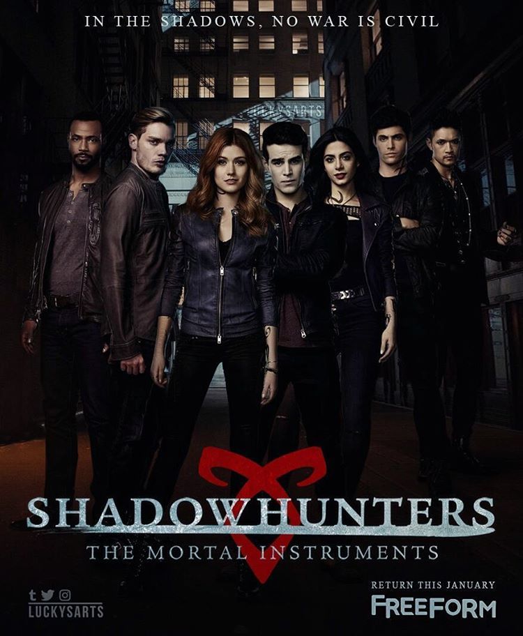 Shadowhunters individuals posters in one fanmade with all of it. Shadowhunters, Shadowhunters