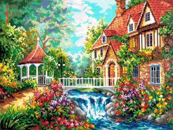 In the French Side Cross Stitch Kit