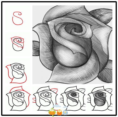 como desenhar uma rosa desenhos em 2018 pinterest