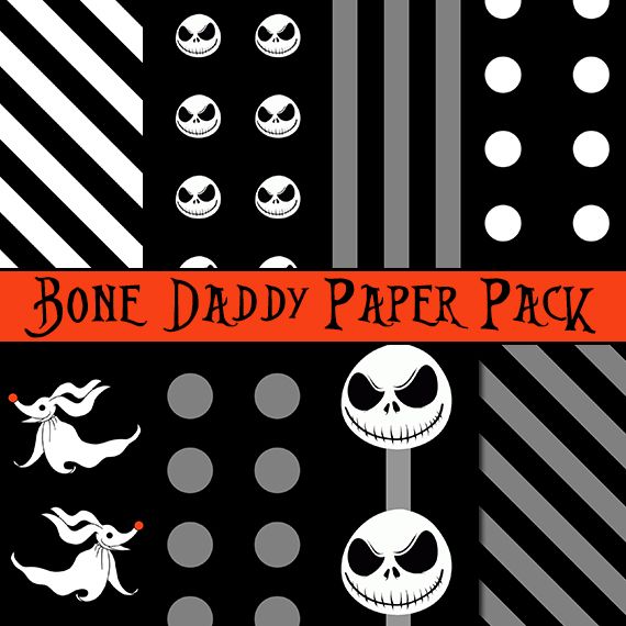 Nightmare before christmas scrapbooking stickers