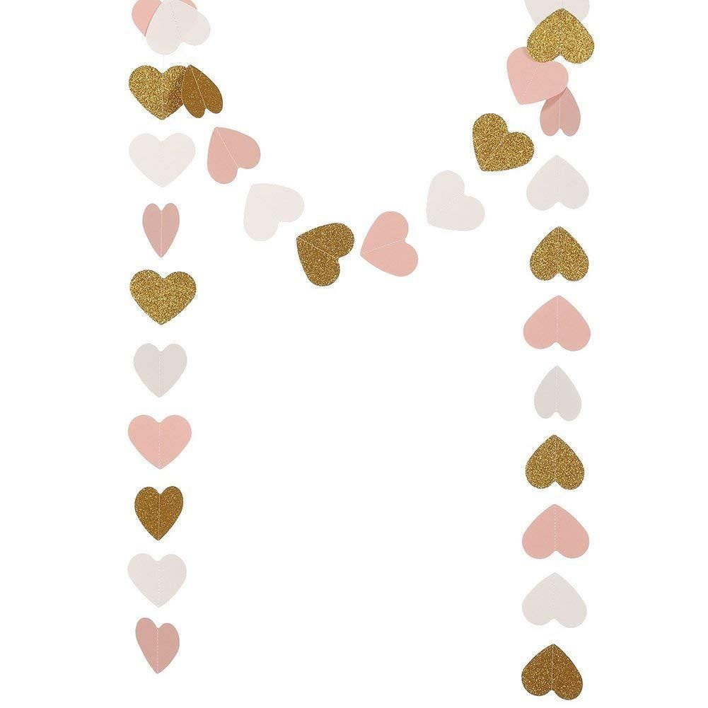 US $1.5 48% OFF|3m Pink White Gold Bunting Hanging Garland Valentine Birthday Party Wedding Shower Room Decoration Paper Round Circle String-in Banners, Streamers & Confetti from Home & Garden on Aliexpress.com | Alibaba Group