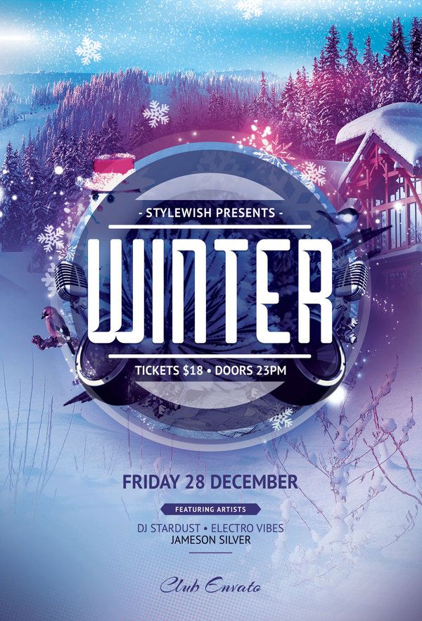 winter flyer template by stylewish on graphicriver design flyer winter flyer template