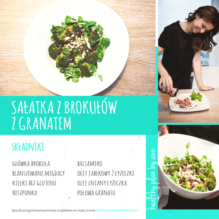 Salatka Z Brokulow Z Granatem Healthy Snacks Salads