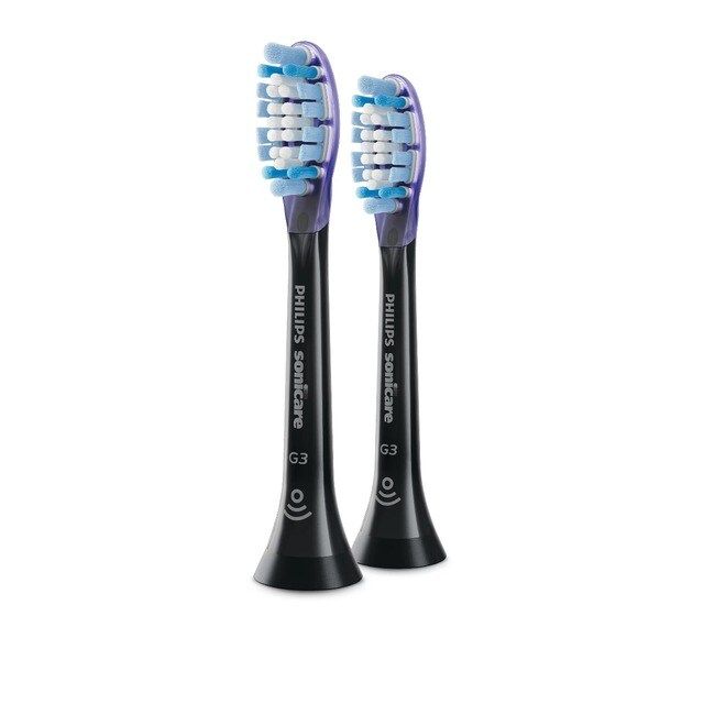 2 cabeças de recarga Philips HX9052/33 Sonicare G3 Premium Gum Care - Preta Preto