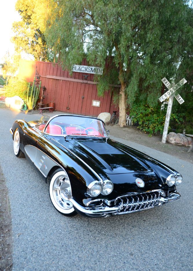 Chevy Corvette C-1 1958 1958 Corvette, Vintage Corvette, Classic Corvette, Chevrolet Corvette, Porsche Classic, Pontiac Gto, Sexy Cars, Hot Cars, Dream Garage