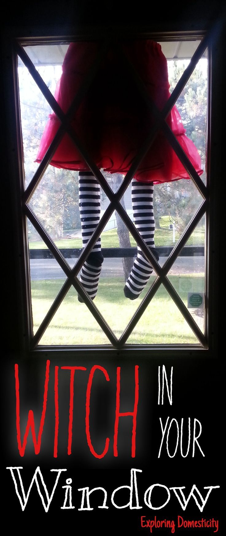Witch in My Window quick and easy Halloween decoration Easy - Witch Decorations For Halloween Witch in My Window quick and easy Halloween decoration Easy - Witch Decorations For Halloween