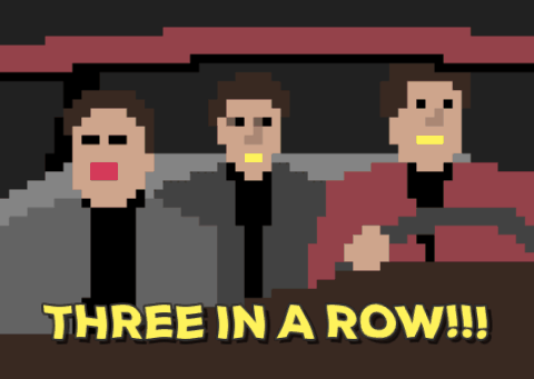 Image result for three in a row gif
