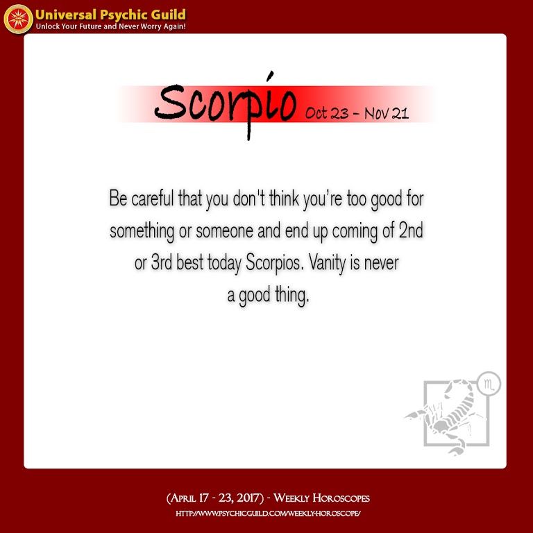 scorpio weekly horoscope 17 october