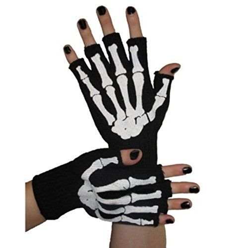 Skeleton Glove And Wrist Bone Gloves