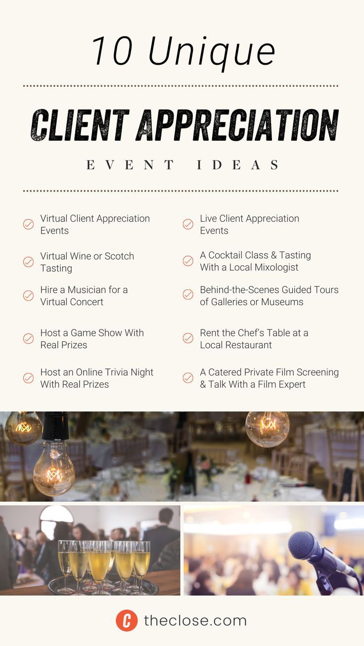 12 Unique Client Appreciation Event Ideas for Real Estate Agents