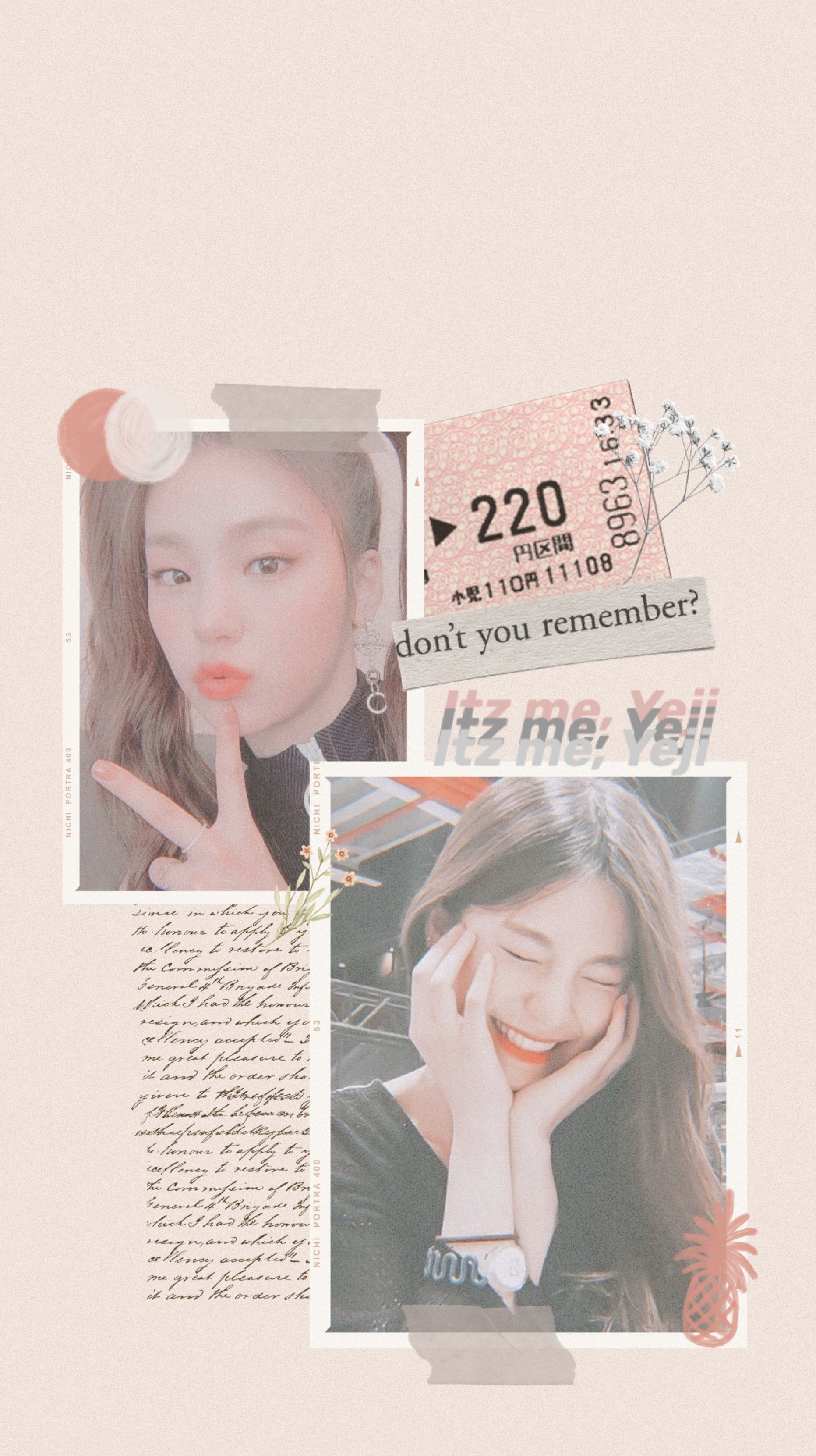 #itzy #yeji #itzyyeji #itzywallpaper #wallpaper #peach # ...