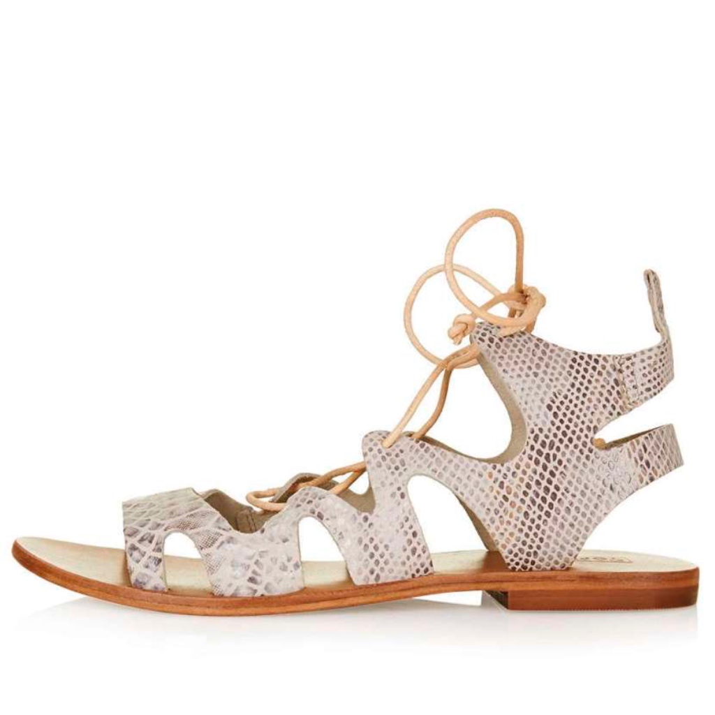 ❗3/$20 Topshop Snake Print Leather Lace Up Sandals ❗3/$20 Topshop Snake Print Leather Lace Up Sandals