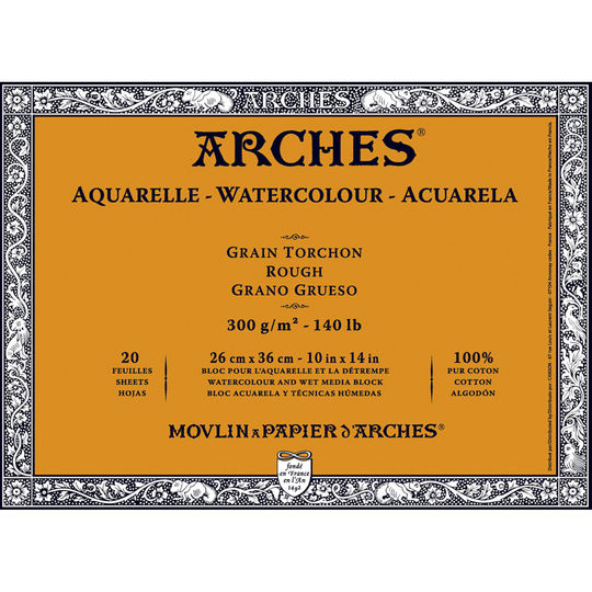 Arches Watercolor Block Paper Cold Press 140 Lb 12 X 16