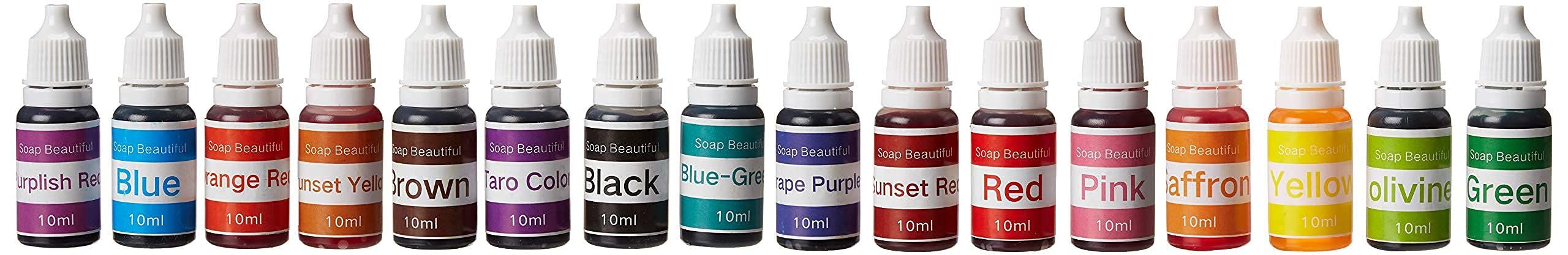 PRICES MAY VARY. NATURE'S COLORS: 16 color bright colorants, which easy to disperse and blend, can create a variety of different shades of color as you like. Simply blend them to achieve your own custom colors. Unleash your creativity! COLOR: 16 bottles beautiful colors. We also adjusted the formula and the concentration for this batch so you can enjoy our quality soap making set for longer period of time.(Purple, Brown, Pink, Black, Cornflower Blue, Fruit, Green, Lemon Yellow, Orange Red, Black Homemade Crafts, Diy Crafts, Making Bath Bombs, Soap Making Supplies, Best Soap, Diy Slime, Heart For Kids, Liquid Soap, Soap Molds