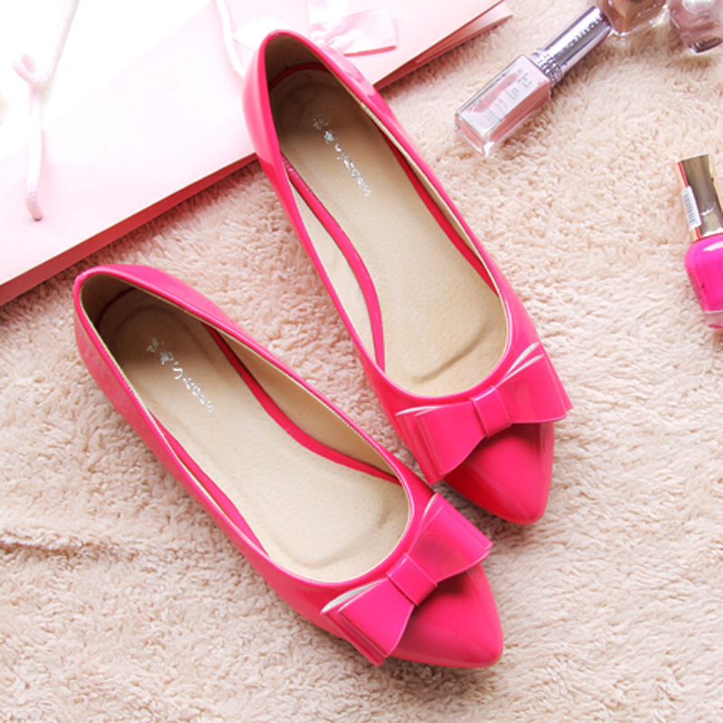 Hot pink heels | Shoes, Pointed toe flats, Cheap womens flats