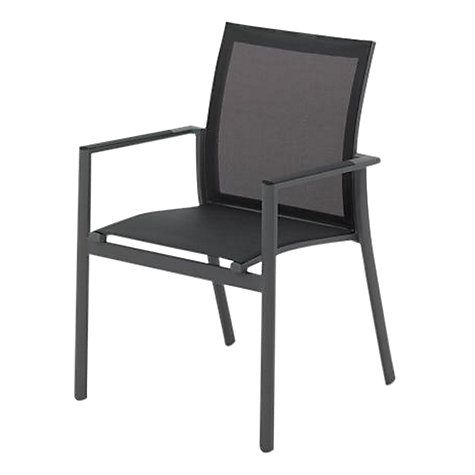 Gloster Azore Stacking Chair With Arms Slate Charcoal Garden - Stacking Garden Chairs Gloster Azore Stacking Chair With Arms Slate Charcoal Garden - Stacking Garden Chairs